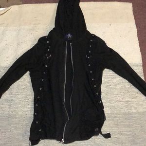 Royal bones zip up from hot topic